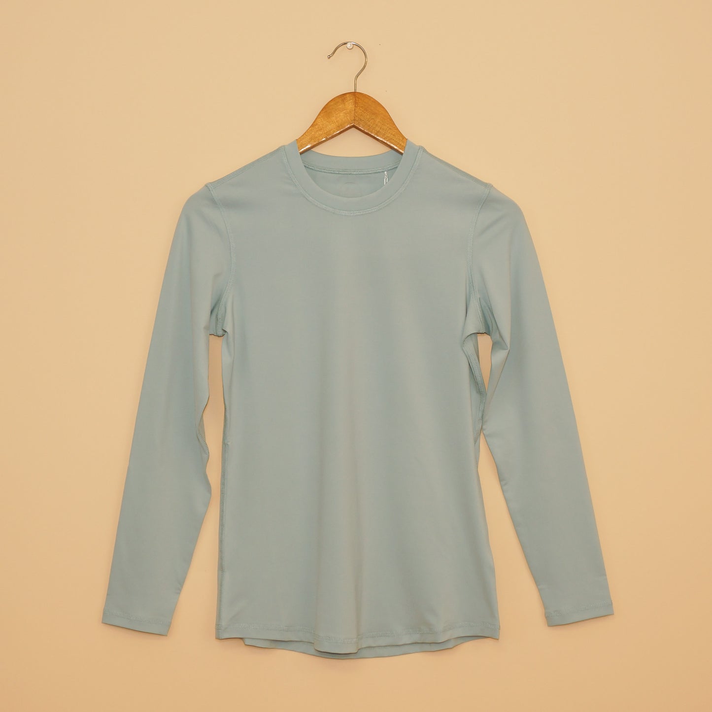 Ether Green UPF 50+ Long Sleeve Performance Shirt by EA Limited Inc., showcasing a vibrant and fresh color for a stylish approach to sun safety and outdoor wear.