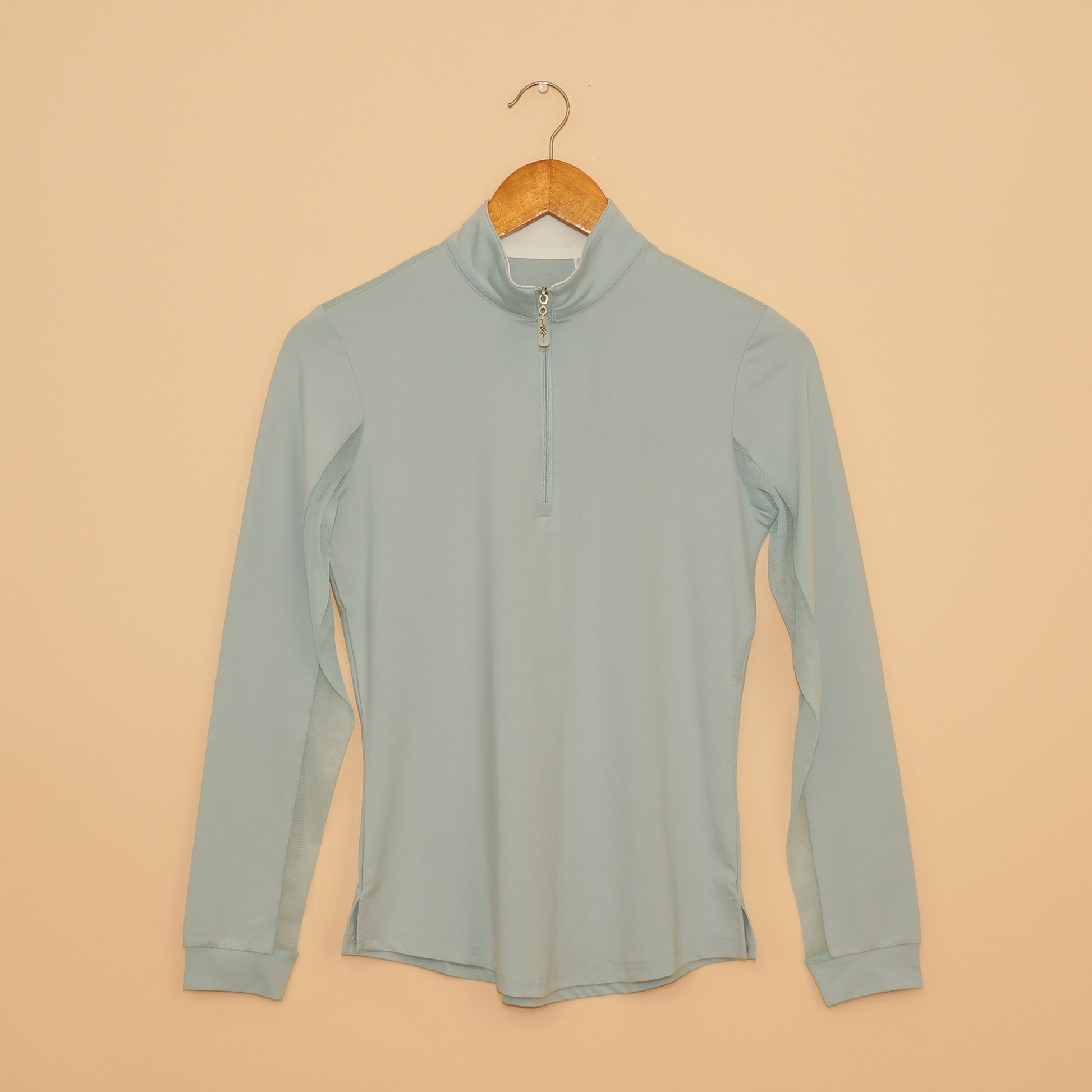 EA Limited Inc.'s Ether Green/White Contrast Collar Sun Shirt offering UPF 50+ sun protection