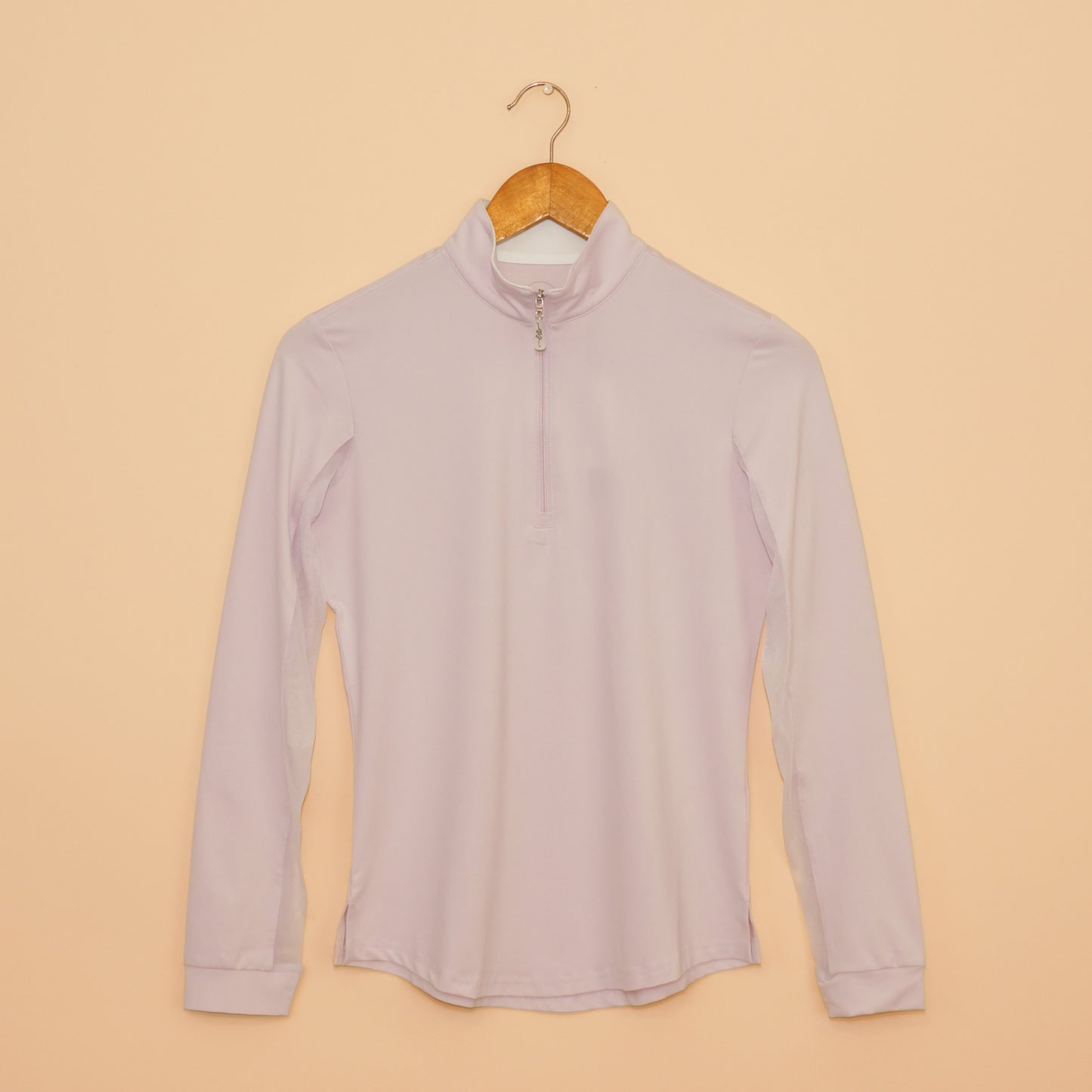 High-quality Lilac/White Contrast Collar Sun Shirt from EA Limited Inc. featuring UPF 50+ protection