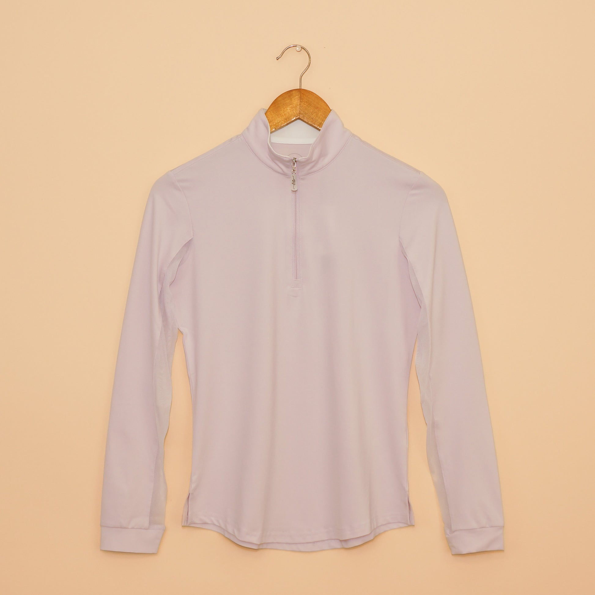 High-quality Lilac/White Contrast Collar Sun Shirt from EA Limited Inc. featuring UPF 50+ protection