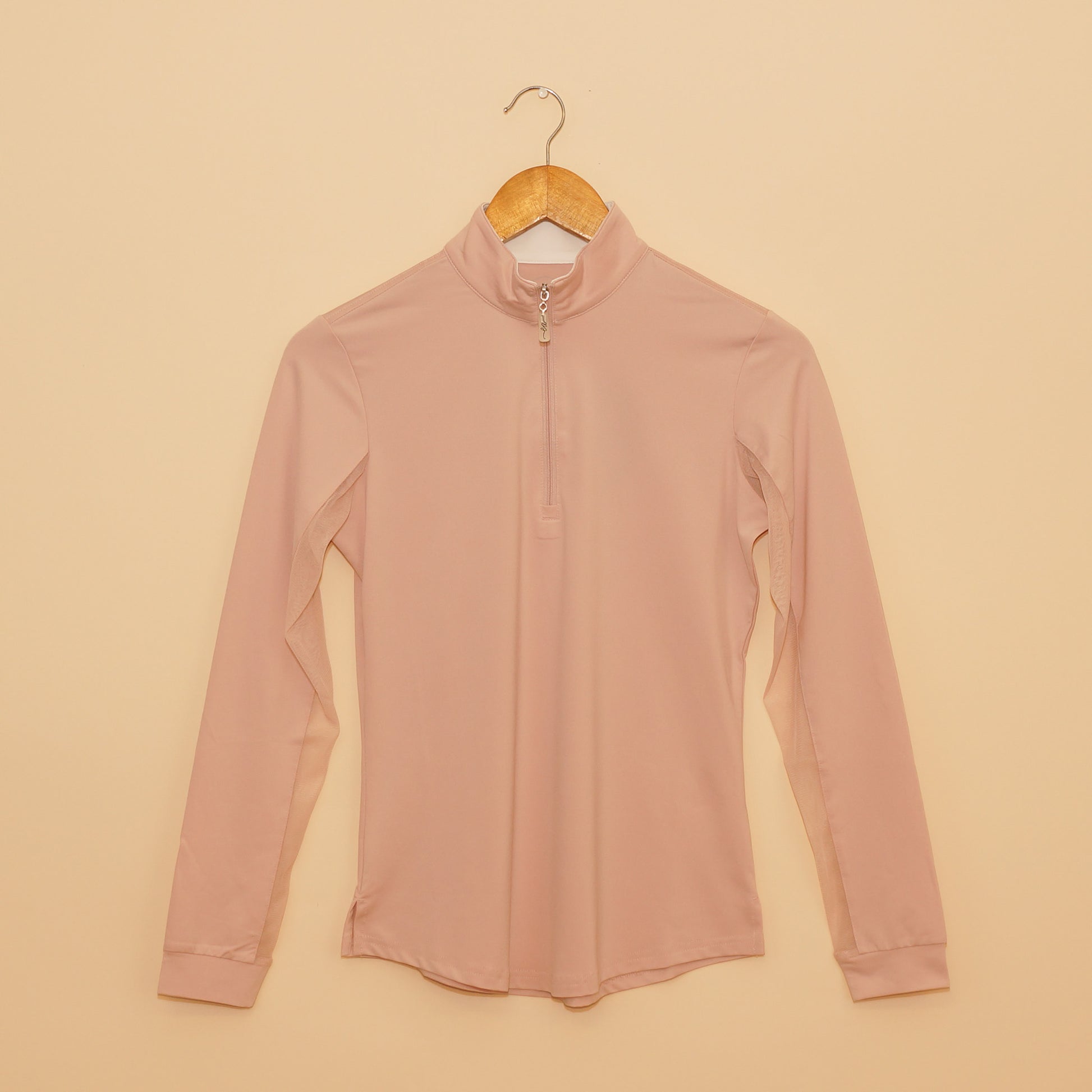Mauve/White Contrast Collar Sun Shirt by EA Limited Inc. with a UPF 50+ rating for optimal sun protection